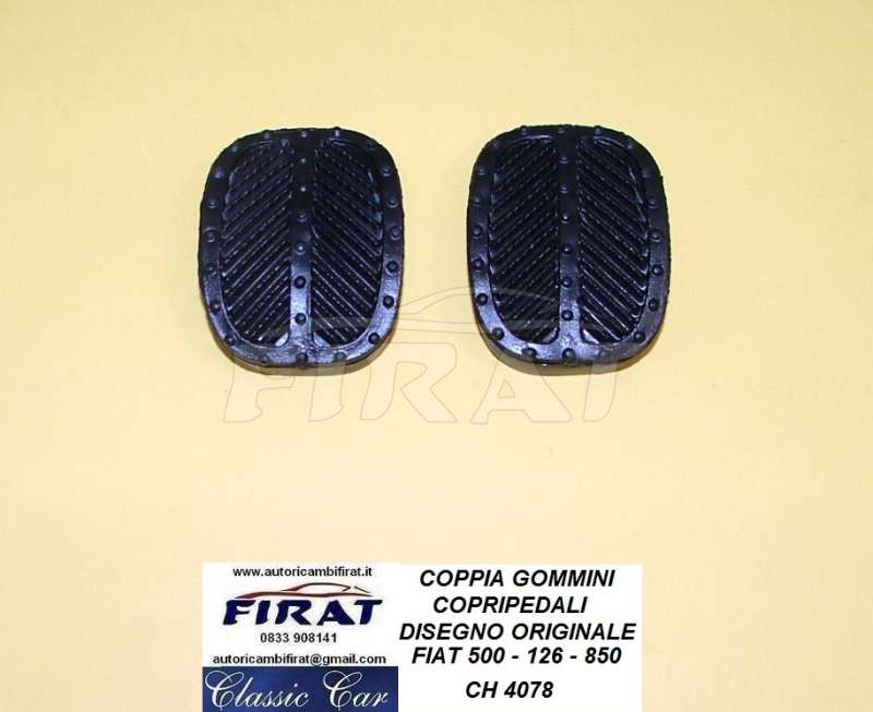 COPRIPEDALI FIAT 500 - 126 - 850 (CH4078)